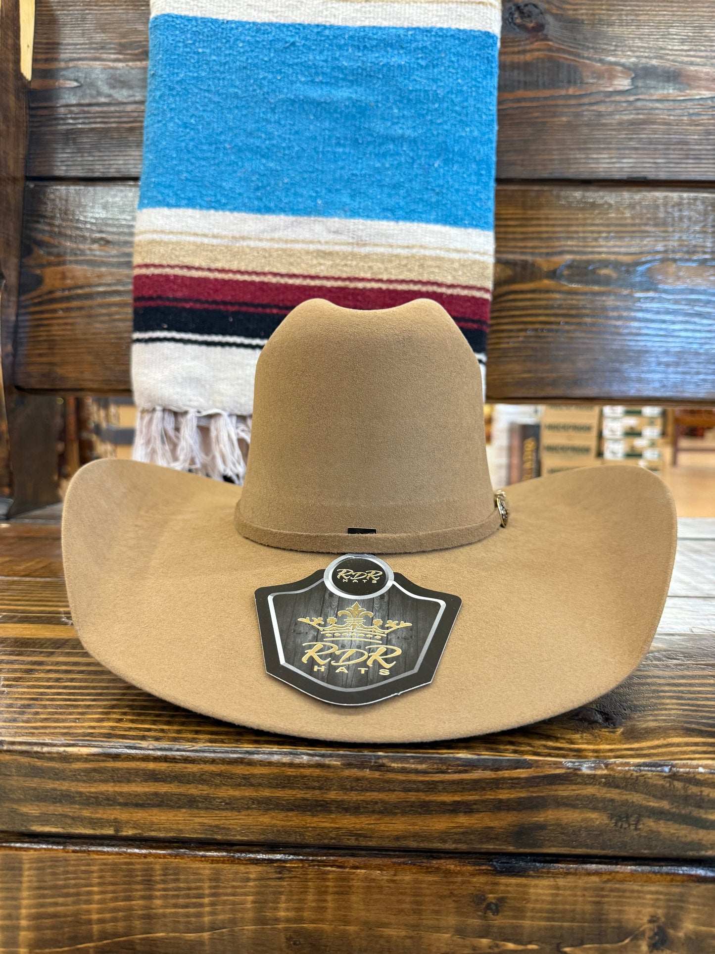Rdr 4x Pecan Open Crown Felt Hat Brim 4 1/4 4XA40