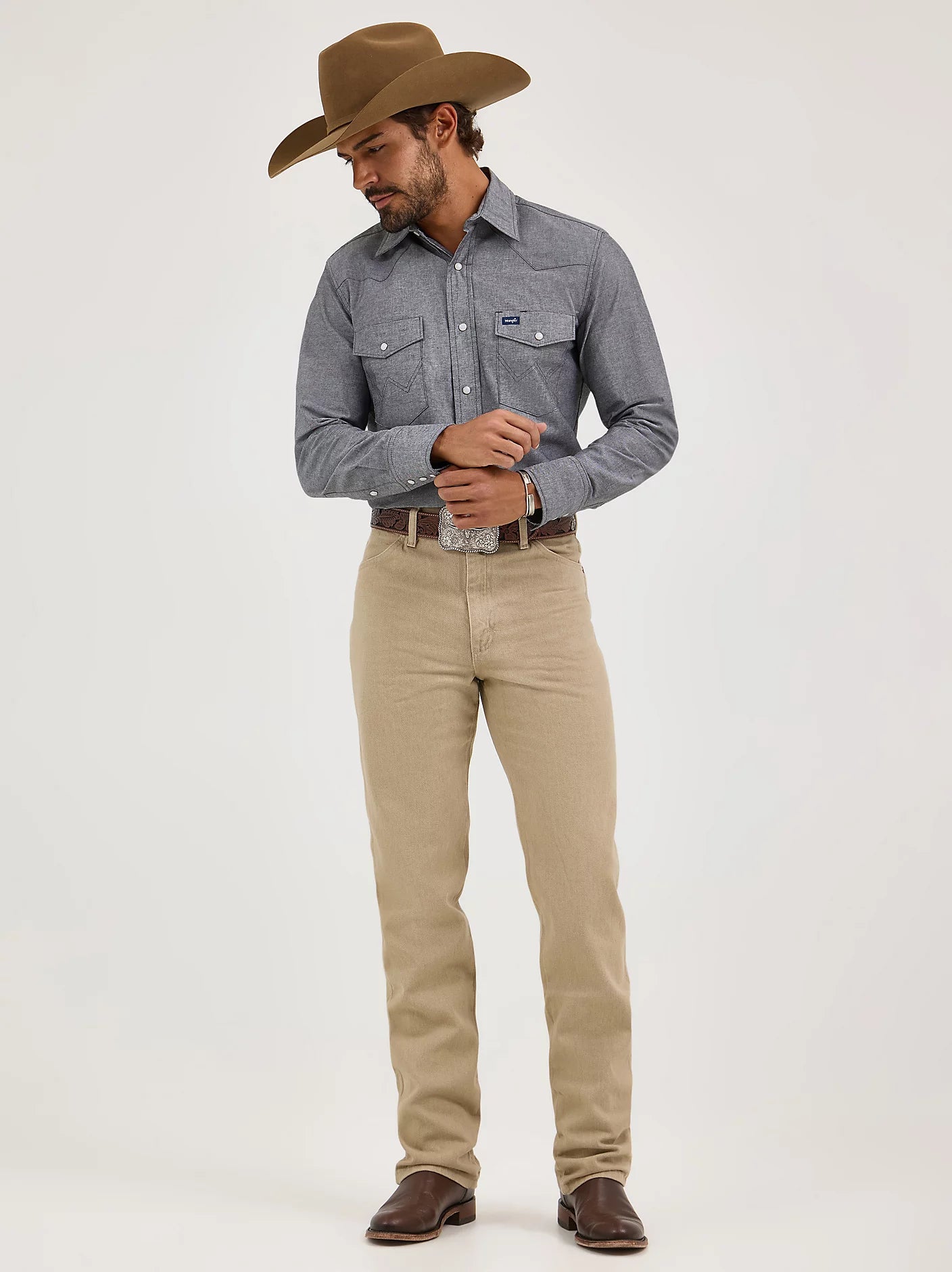 Wrangler Tan Cowboy Cut Slim Fit Jean