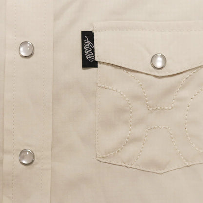 HOOEY "SOL" LADIES LONG SLEEVE PEARL SNAP SHIRT CREAM