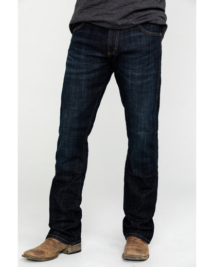 Wrangler Retro Men’s Dark Wash Slim Bootcut Stretch Jeans 1077MWZDX