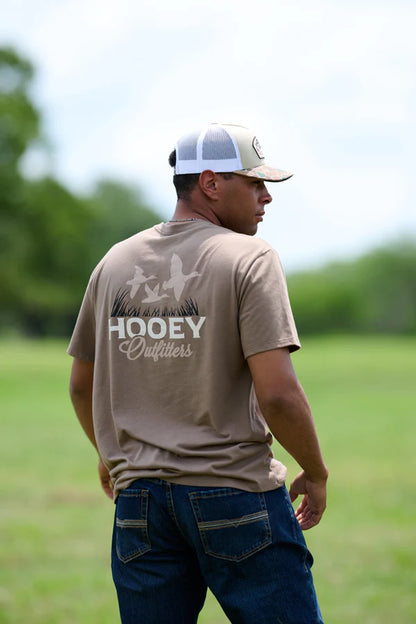 HOOEY "DECOY" MEN’S BROWN HOOEY OUTFITTERS T-SHIRT
