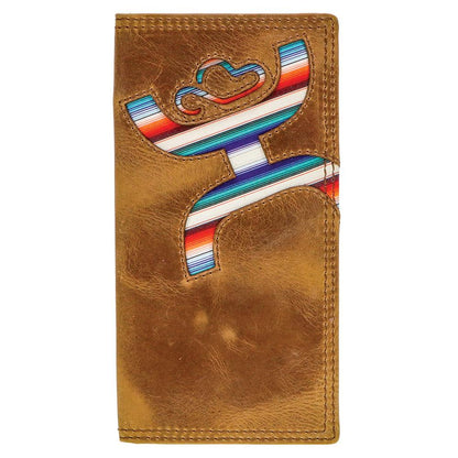 Hooey Original Rodeo Wallet Tan W/Sunset Serape Print