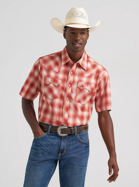 Wrangler Men’s  Retro SS Sawtooth Pocket Western Snap shirt 112374755