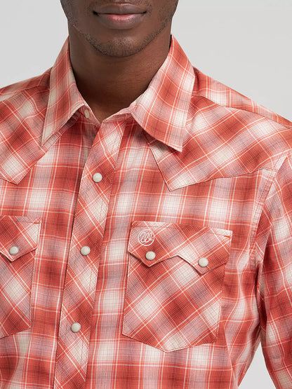 Wrangler Men’s  Retro SS Sawtooth Pocket Western Snap shirt 112374755