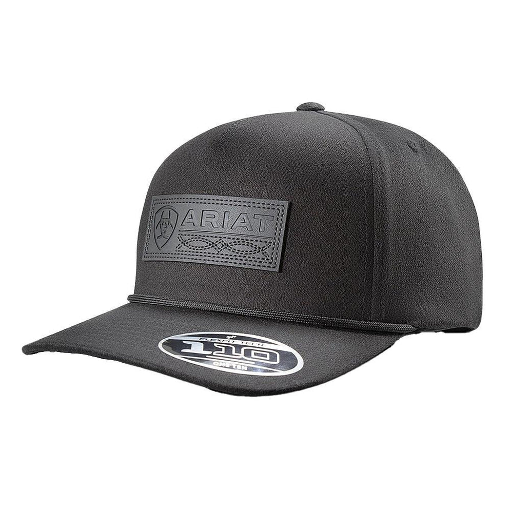 Ariat Men's Faux Leather Patch Black Logo Cap A300090301