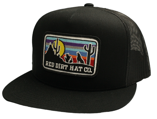 Red Dirt Hat Coyote Black/Black Ball Cap