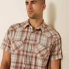 Ariat Mens Retro Hilliard Fitted Snap SS Shirt  Classic Fit 10071595