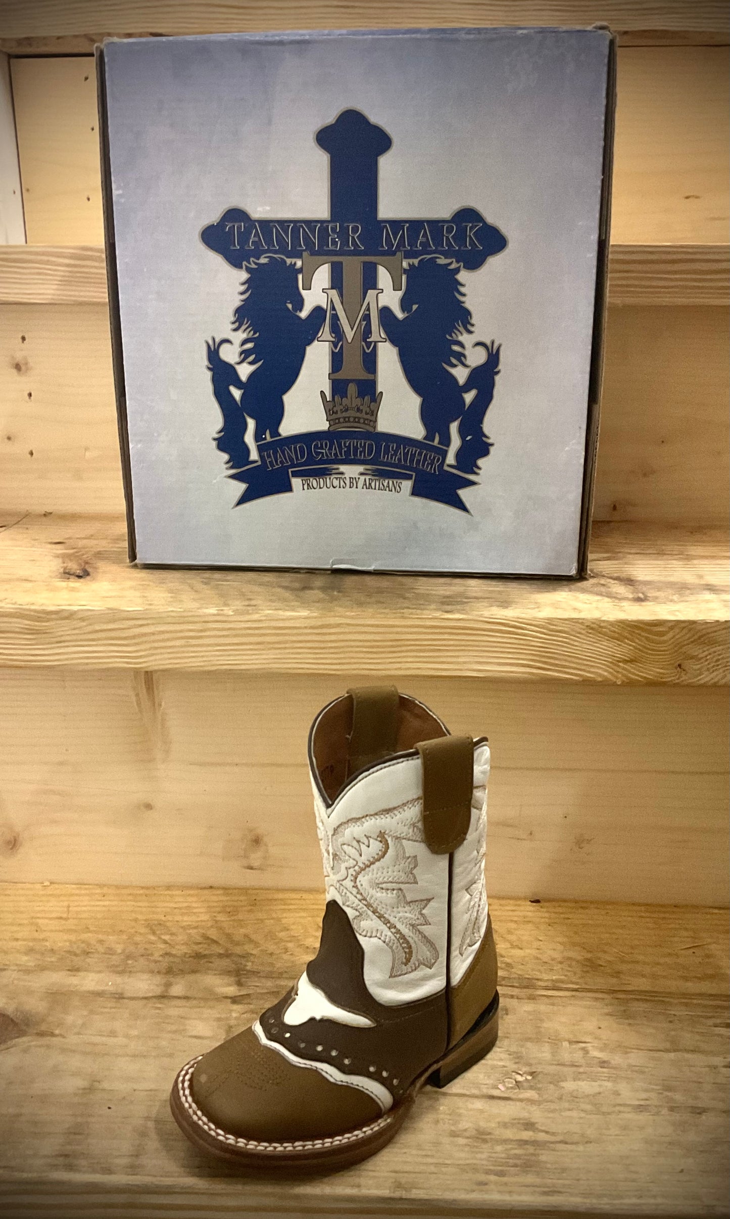 Tanner Mark Kids Boot CR.BROWN - HORNS BONE