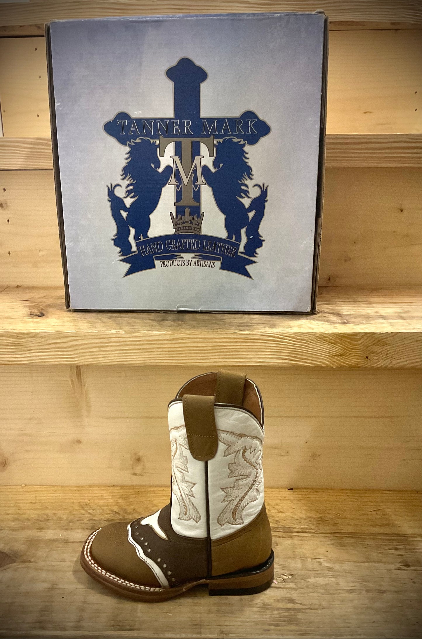 Tanner Mark Kids Boot CR.BROWN - HORNS BONE
