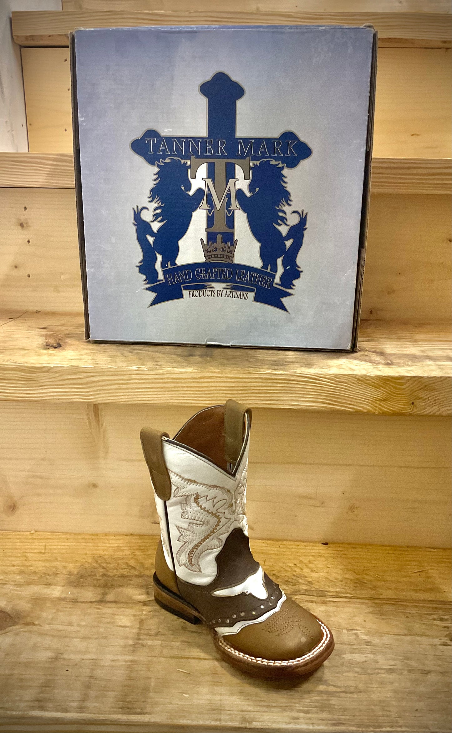 Tanner Mark Kids Boot CR.BROWN - HORNS BONE