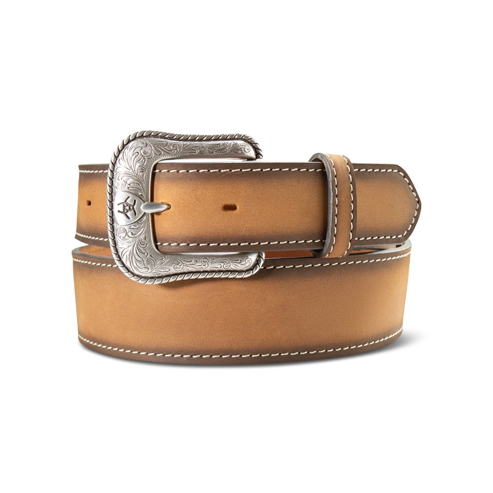 Ariat Men’s Brown Scalloped Billets Belt A1044302