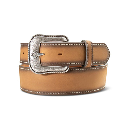 Ariat Men’s Brown Scalloped Billets Belt A1044302