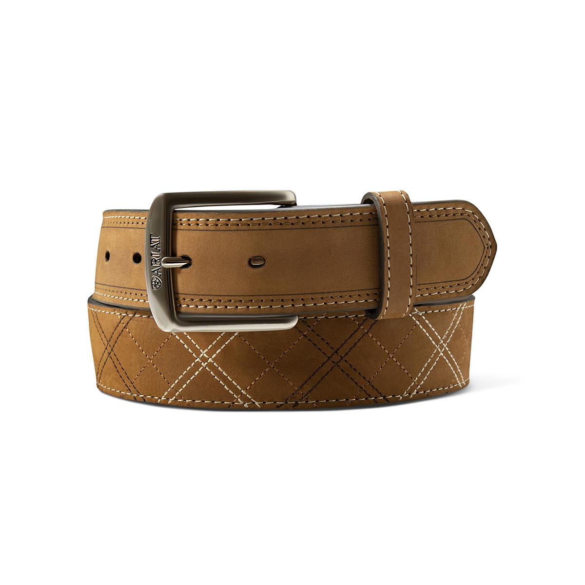 Ariat Men’s  Cross Stitch Body Brown  Belt A1044044