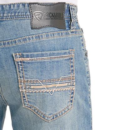 Rock & Roll Denim Men’s Revolver Rope Slim Straight Jeans BM1RD09124
