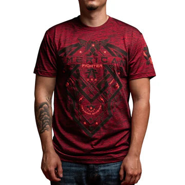 American Fighter Mens Coalwood J Red T-Shirt FM15325