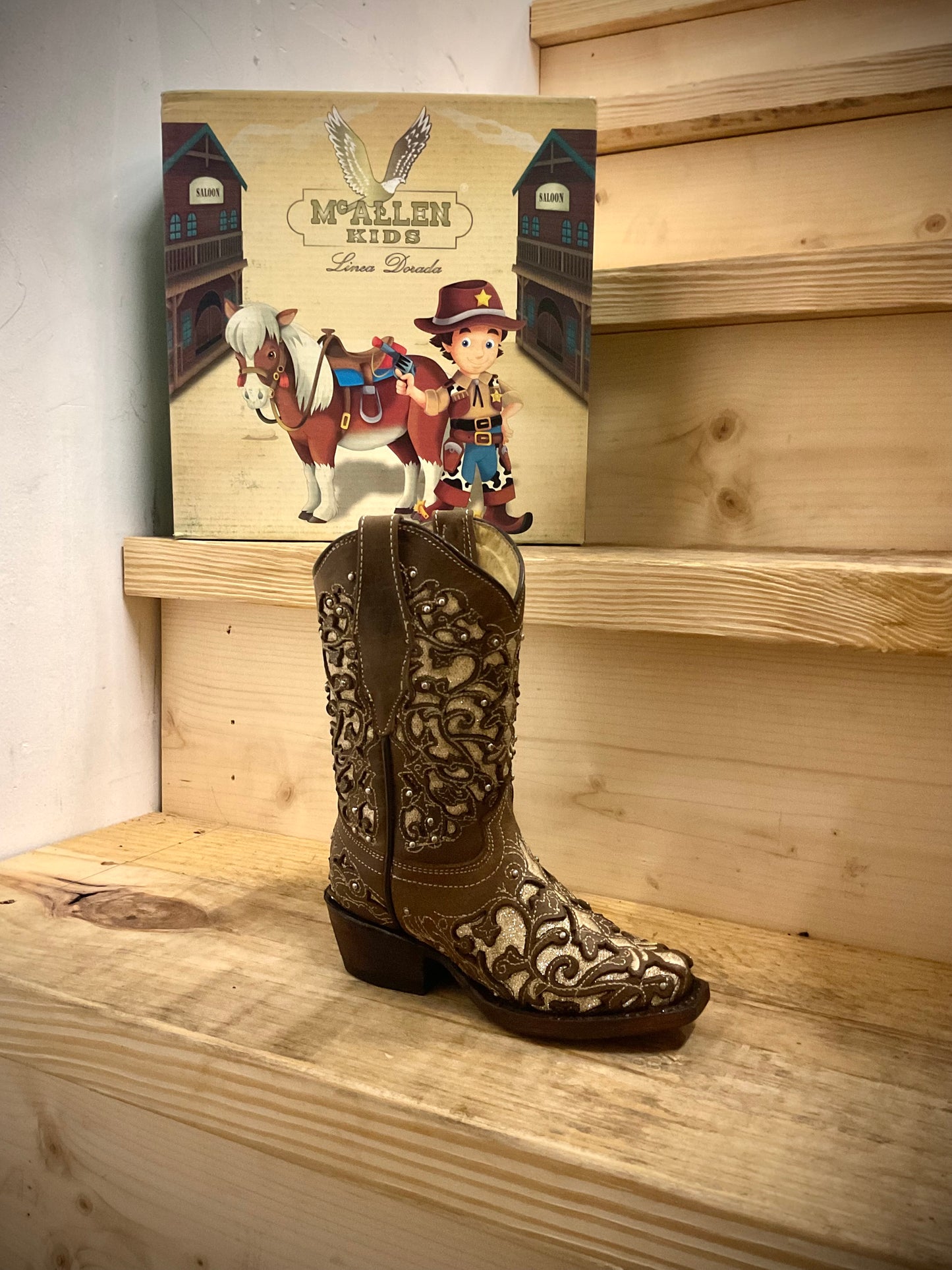 McALLEN Girl Boots Corral Cappuccino