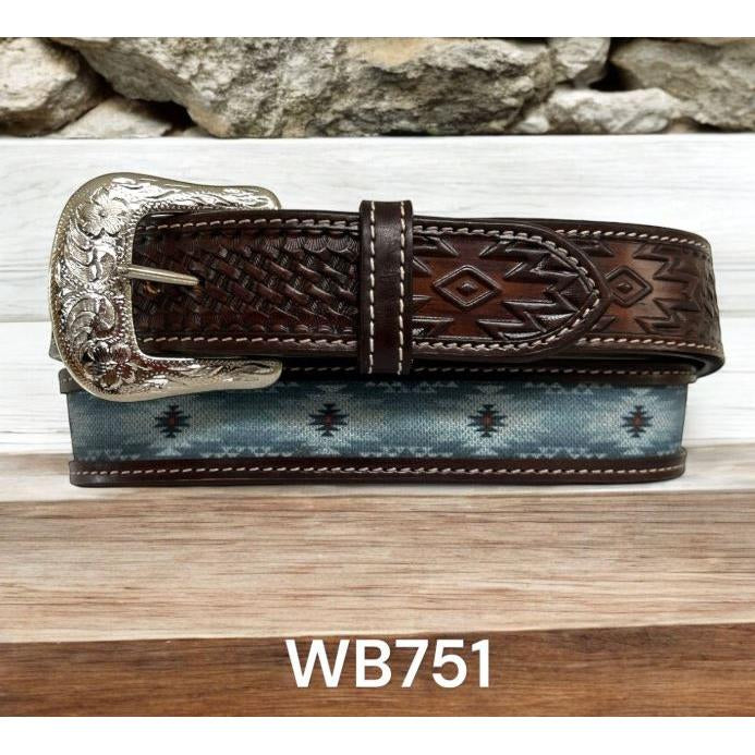 Circle SH Ranger Belt Blue SW Design Billet Style