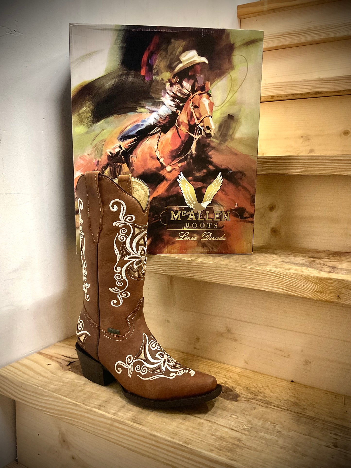 McALLEN Women’s Boots Crazy Tang Cuero Basica