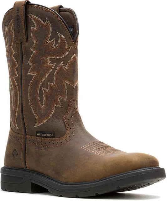 Wolverine Men's Rancher Level Steel Toe Waterproof Western Work Boot W251049