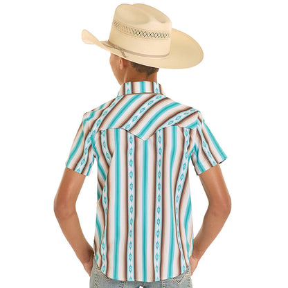 Rock & Roll Denim Boy's Aztec Ripstop Tek Western Shirt BBN3S08686