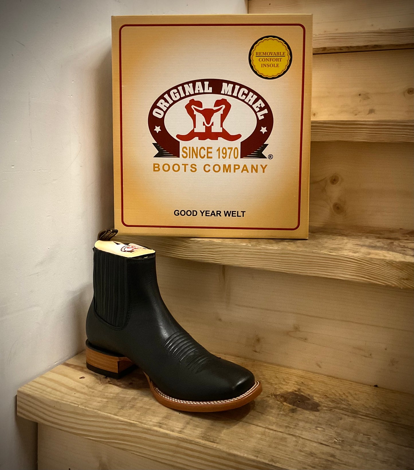 OG Michel Boston Black Botin Boots