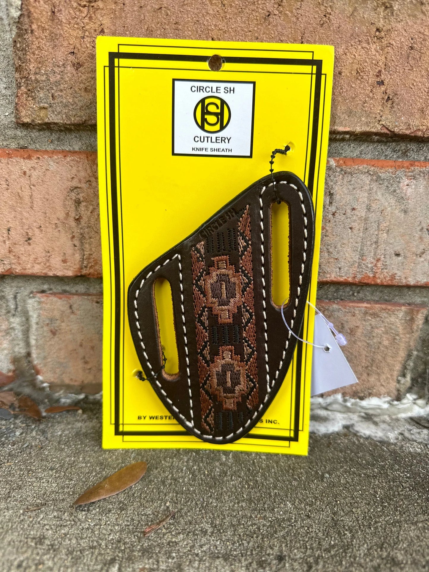 Circle SH Brown Aztec Knife Sheath