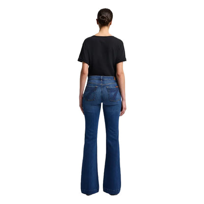 7 For All Mankind Women’s  Mid Rise Dojo Trouser Flare Jeans 7U451912-MR1