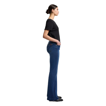 7 For All Mankind Women’s  Mid Rise Dojo Trouser Flare Jeans 7U451912-MR1