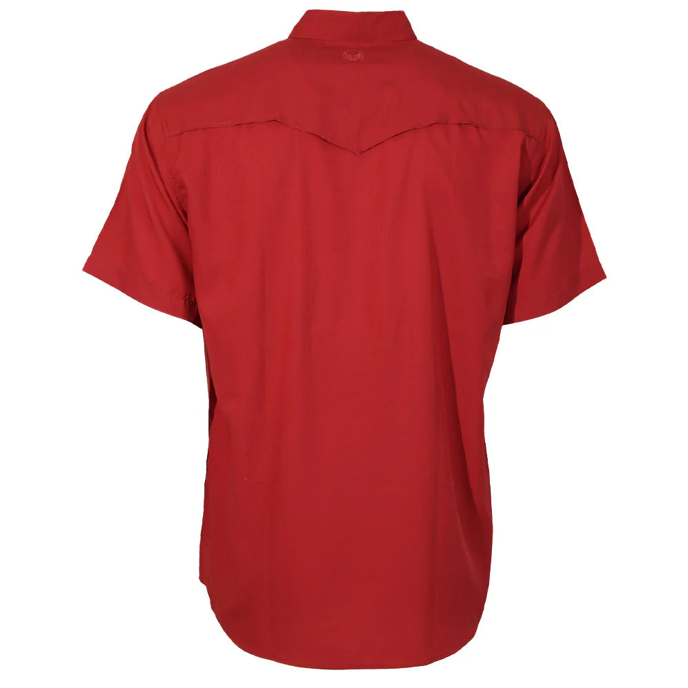 Hooey Men’s Sol Short Sleeve Pearl Snap Red Shirt HT2620RD