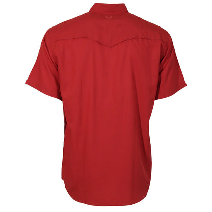 Hooey Men’s Sol Short Sleeve Pearl Snap Red Shirt HT2620RD
