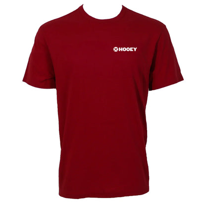 Hooey Men’s Zenith Red W/Multi-Color Stripes T-Shirt HT2605RD