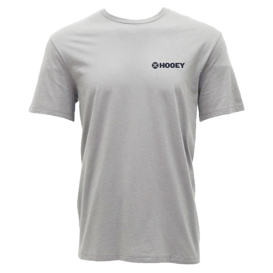 Hooey El Dorado Grey W/Red & Orange Logo T-Shirt HT2673GY