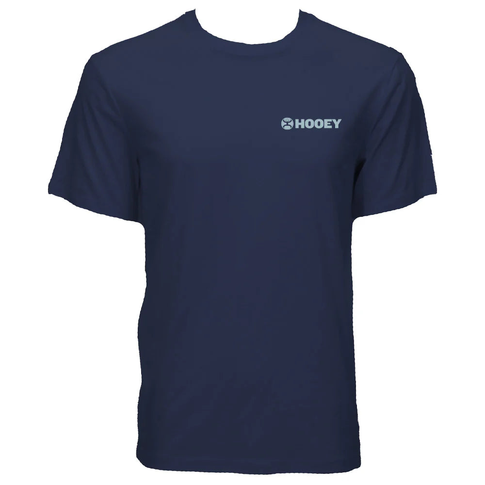 Hooey Men’s Ollie Navy Blue W/ Snapper Fish Detailing T-Shirt HT2674NV
