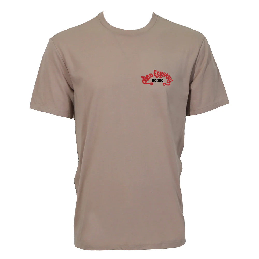 Hooey Bad Company Tan W/Multi-Color Logo T-Shirt  BCT2604TN