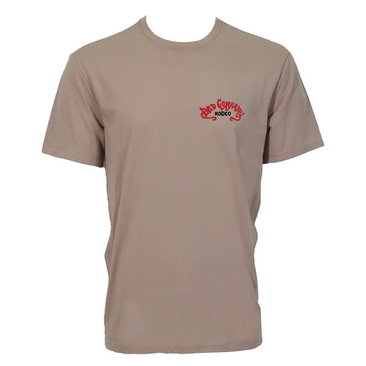 Hooey Bad Company Tan W/Multi-Color Logo T-Shirt  BCT2604TN
