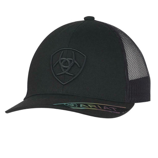 Ariat Black On Black Shield Logo Cap