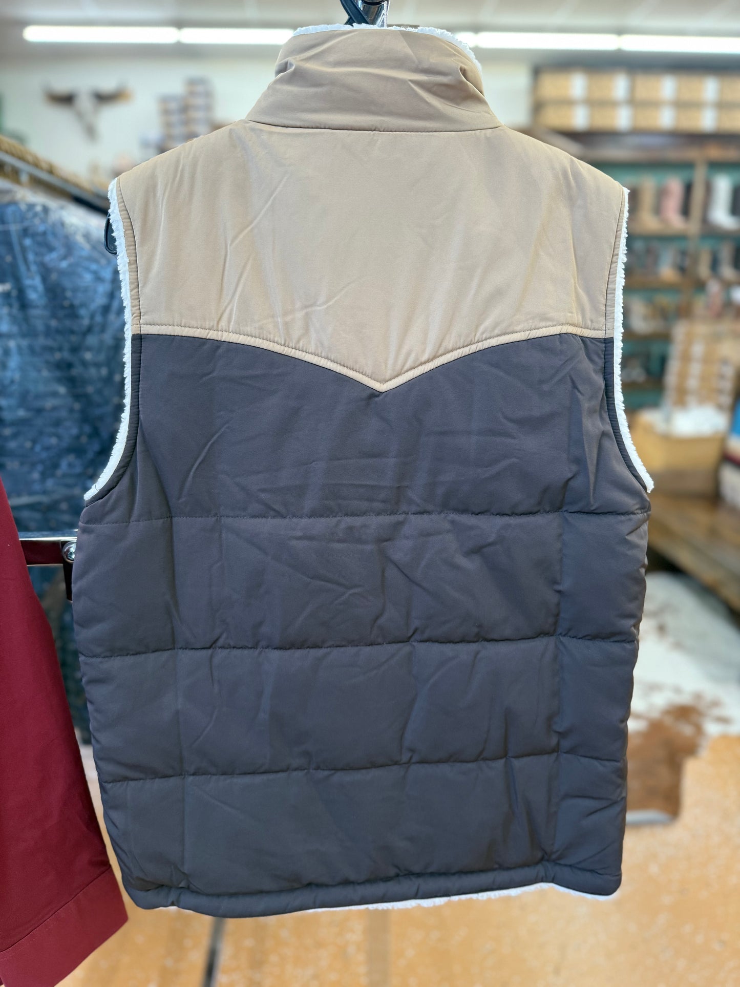 Rock&Roll Puffer Vest Men’s Dark Brown BM98C06893