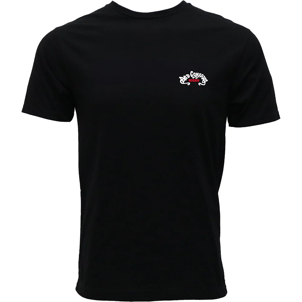 Hooey Men’s Bad Company Black W/Red & White Logo T-Shirt HT1831BK