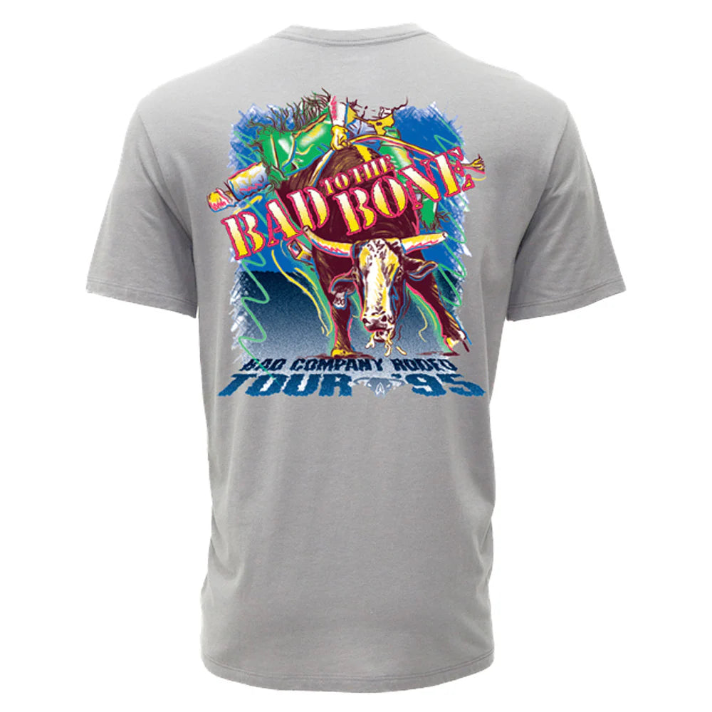 Hooey Men’s Bad Company Grey W/ Bad To The Bone Logo T-Shirt BCT2605GY