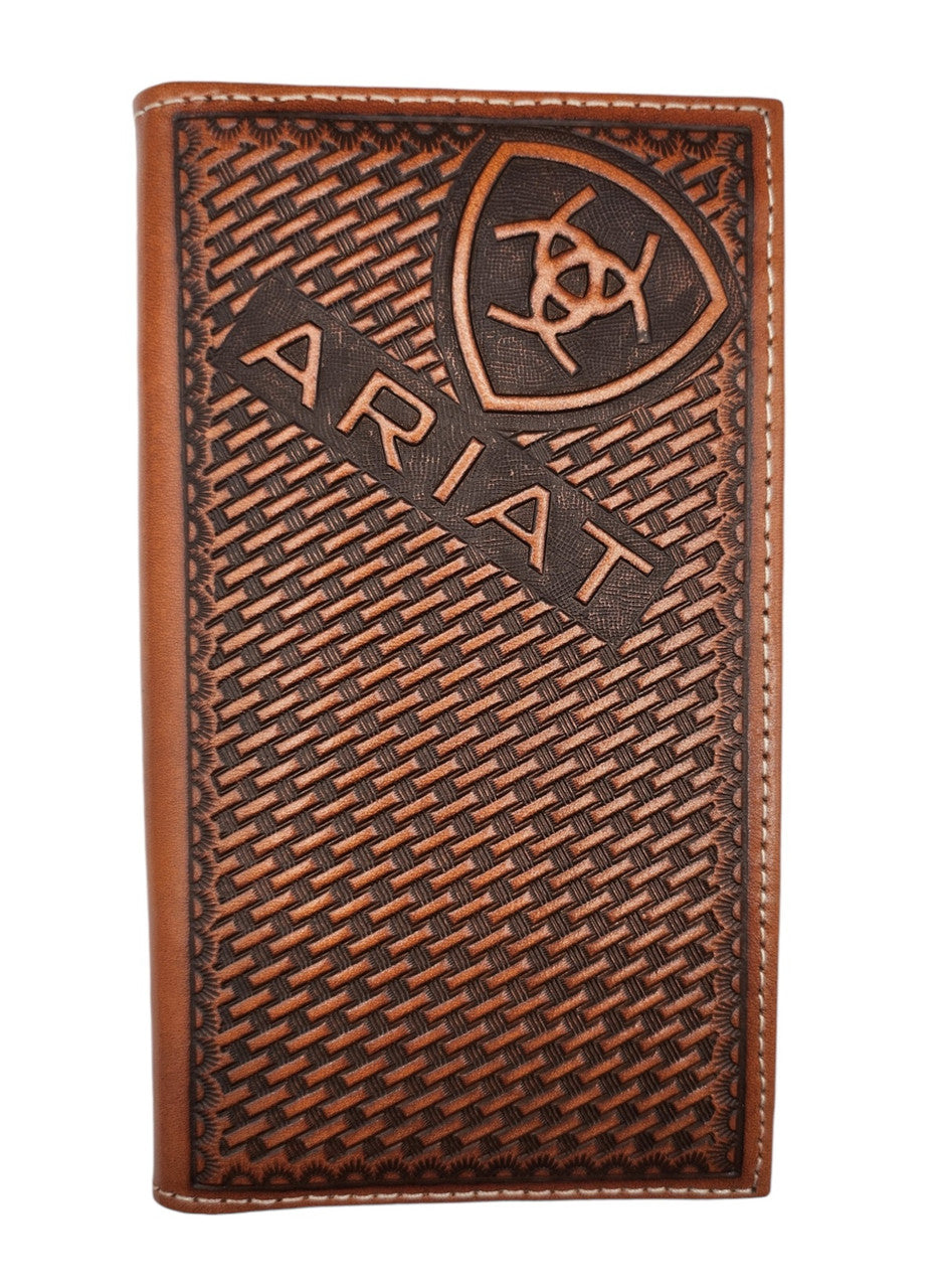 Ariat Men's Rodeo Sunburst Baketweave Wallet A3556802