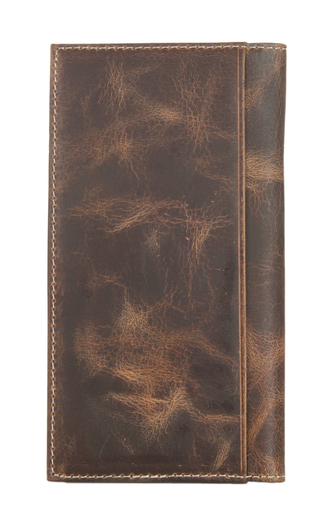 Ariat Men's Distressed Embossed Overlay Rodeo Wallet A3532208