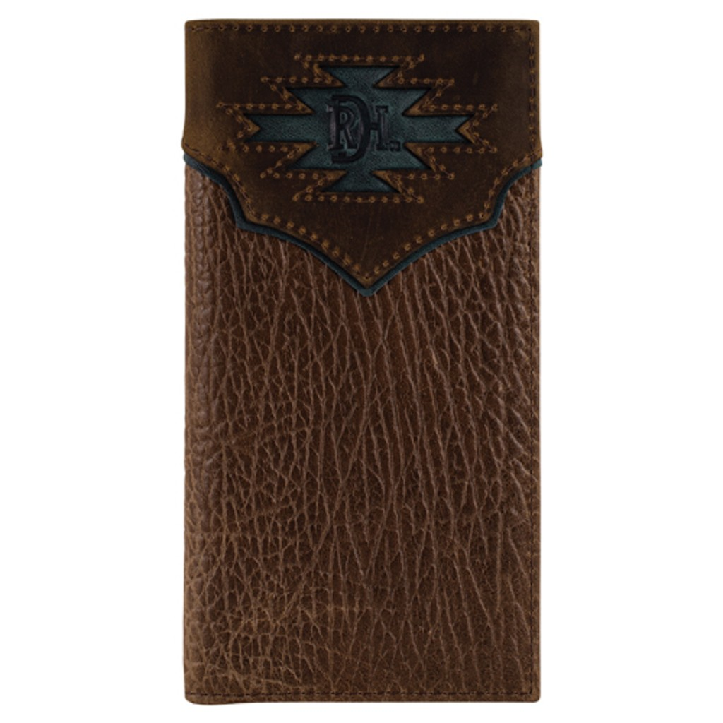 Red Dirt Hat Co. Rodeo Wallet Yoke w/Teal Inlay 2510138766