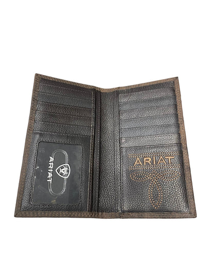 Ariat Basket Weave Sunburst Brown Wallet A3553402