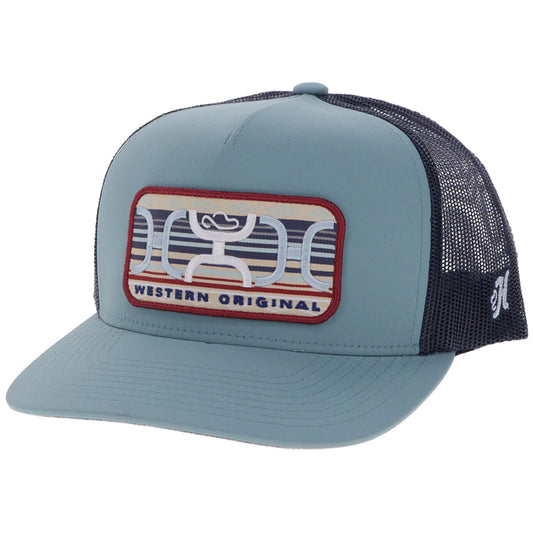 Hooey Men’s Loop Blue/Navy W/Multi-Color Patch Cap 2659T-BLNV