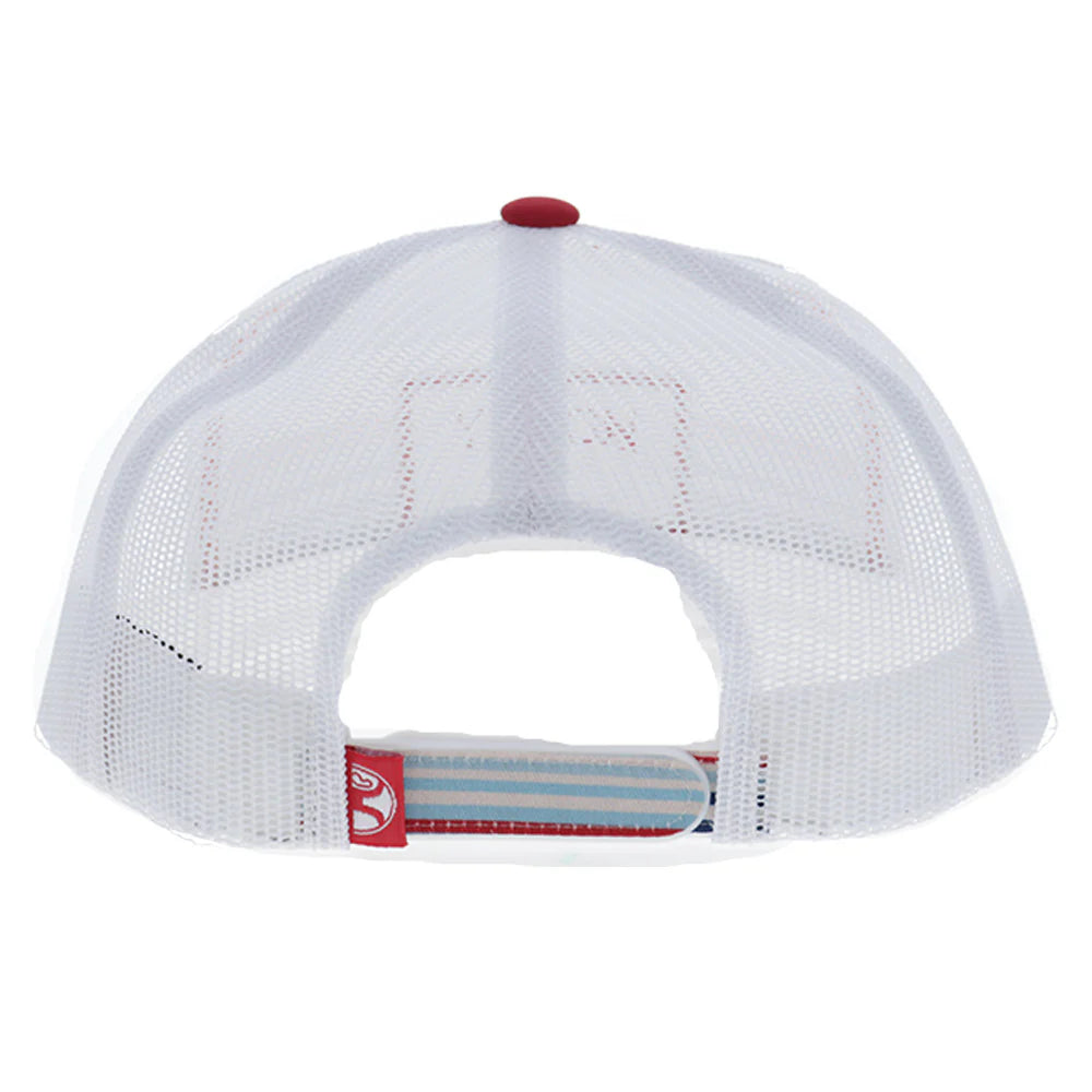 Hooey Men’s Doc Navy/Red Striped Pattern Cap 2602T-SPWH