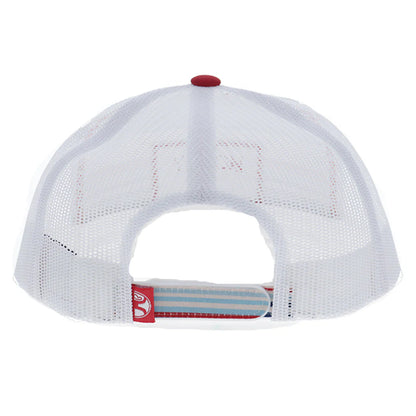 Hooey Men’s Doc Navy/Red Striped Pattern Cap 2602T-SPWH