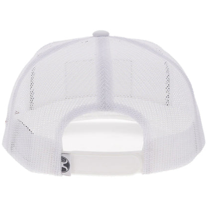 Hooey Men’s Liberty Roper White W/ Flag Patch Cap 2610T-WH