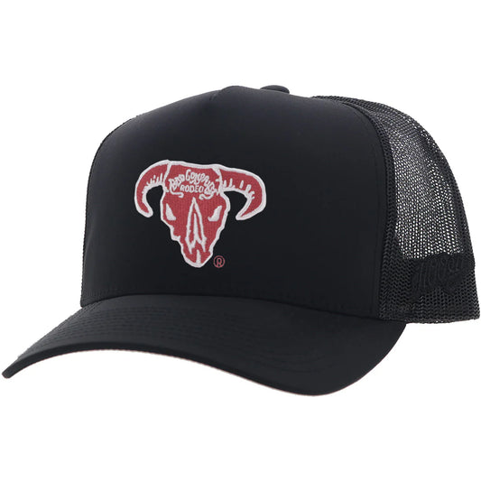 Hooey Men’s Bad Company Black W/Red & White Logo Cap BC006T-BK