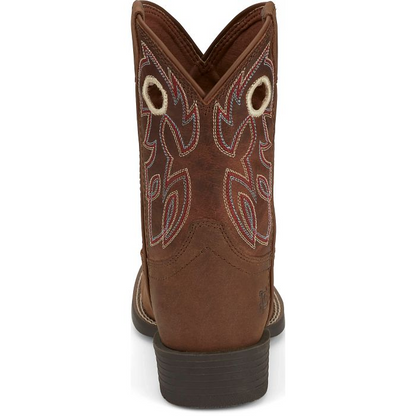 Justin Bowline Junior Hazelnut Brown Boys Boots JK7523