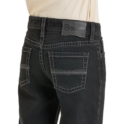 Rock & Roll Boy’s Bootcut Black Jean BB0BD05576